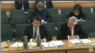 David Davis gives evidence to the Home Affairs Committee regarding counter- terrorism