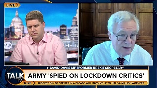 Big Brother Watch report: David Davis MP follows up with Talk TV’s Peter Cardwell
