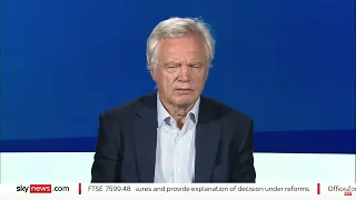 David Davis MP speaks to Sky News about the closure of Nigel Farage’s bank account with Coutts