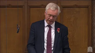 David Davis MP speaks at the Commons Statement on the humanitarian situation in Gaza
